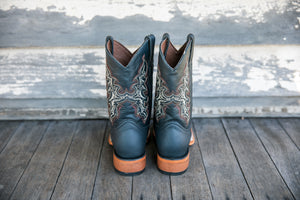 Cowboy Boots 'Coffee Stitching'